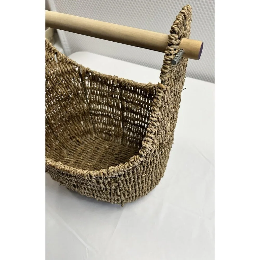 2 Vintage/Boho/Beach/Cottage Woven Seagrass Baskets Lot 🤍